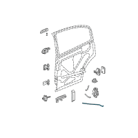 OEM 2004 Saturn Ion Rod, Rear Side Door Inside Handle Diagram - 22706282