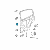 OEM 2006 Saturn Ion Hinge Asm-Rear Side Door Upper Diagram - 15919188