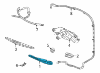 OEM 2022 Jeep Grand Wagoneer LIFTGATE WIPER Diagram - 68505538AC