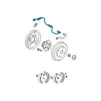 OEM 2006 Honda Accord Sensor Assembly, Right Rear Diagram - 57470-SDA-A03