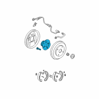 OEM 2005 Honda Accord Bearing Assembly, Rear Hub Unit Diagram - 42200-SDA-A51