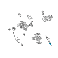 OEM 2007 Lexus IS250 Cap Assy, Oil Filter Diagram - 15620-31050