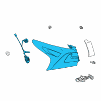 OEM Lexus Lamp Assembly, Rear Combination Diagram - 81550-78040