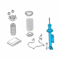 OEM 2018 BMW 530i Spring Strut Rear Left Vdc Diagram - 37-10-6-886-887