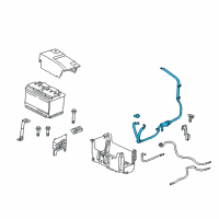 OEM 2015 Buick Regal Positive Cable Diagram - 22933873