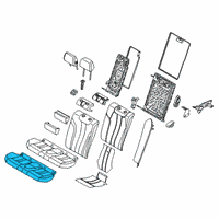 OEM 2018 BMW 640i xDrive Gran Turismo Seat Cushion Pad Diagram - 52207403417