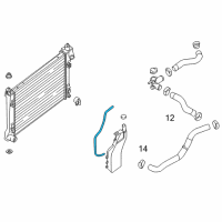 OEM 2019 Nissan Sentra Hose-Reservoir Tank Diagram - 21741-3SH0A