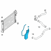 OEM 2016 Nissan Sentra Tank Assy-Radiator Reservoir Diagram - 21710-3SH0A