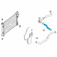 OEM Nissan Sentra Hose-Radiator, Upper Diagram - 21501-3SG0A