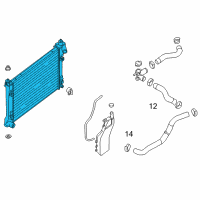 OEM 2017 Nissan Sentra Radiator Assy Diagram - 21410-3SH0A