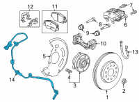 OEM Chevrolet Bolt EUV ABS Sensor Diagram - 42768982