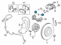 OEM Chevrolet Volt Caliper Seal Diagram - 13507577