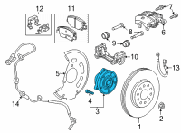 OEM 2018 Chevrolet Bolt EV Front Wheel Bearing Diagram - 13524087