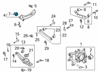 OEM 2022 Kia Carnival Bush-Rr Trailing Arm Diagram - 55274R0000