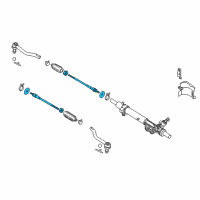 OEM 2021 Nissan Murano Socket Kit - Tie Rod, Inner Diagram - D8521-5AA0A