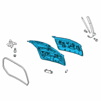 OEM 2013 Lincoln MKT Lift Gate Diagram - CE9Z-7440010-B