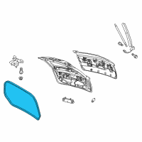 OEM 2016 Lincoln MKT Weatherstrip Diagram - AE9Z-74404A06-A