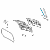 OEM 2013 Lincoln MKT Support Strut Diagram - AE9Z-74406A10-A