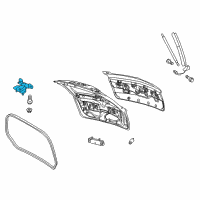 OEM 2014 Lincoln MKT Hinge Diagram - AE9Z-7442900-A