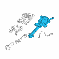 OEM 2005 Pontiac Aztek Column Assembly Diagram - 10393979