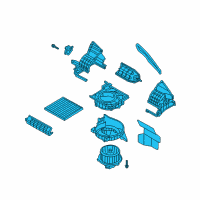OEM Hyundai Veloster Blower Unit Diagram - 97207-2V110