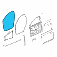 OEM 2015 Cadillac XTS Weatherstrip On Body Diagram - 23142207