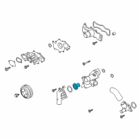 OEM 2021 Lincoln Navigator Thermostat Diagram - HL3Z-8575-B