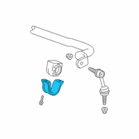 OEM GMC Yukon XL Stabilizer Bar Bracket Diagram - 84112194