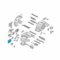 OEM 2013 Hyundai Equus Heater System Actuator Assembly, Right Diagram - 97160-3M500