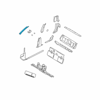 OEM 2005 Ford Explorer Sport Trac Weatherstrip Pillar Trim Diagram - 3L2Z-7803598-AAA