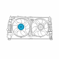 OEM Chrysler 300M Motor-Radiator Fan Diagram - 5066162AA
