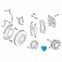 OEM 2013 Ford F-350 Super Duty Lock Hub Assembly Diagram - BC3Z-3B396-A