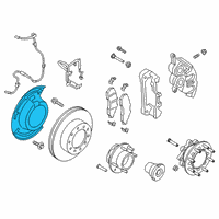 OEM 2018 Ford F-250 Super Duty Splash Shield Diagram - HC3Z-2K004-B