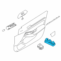 OEM 2020 Nissan Altima Switch Assy-Power Window Main Diagram - 25401-6CF0A