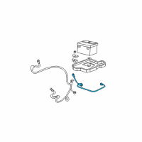 OEM 2007 Chevrolet Silverado 2500 HD Classic Cable Asm, Battery Positive(88"Long) Diagram - 19115453