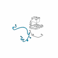 OEM 2003 GMC Envoy Cable Asm, Battery Negative Diagram - 88986185