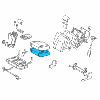 OEM 2007 Toyota Highlander Seat Cushion Pad Diagram - 71612-48130