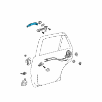 OEM 2008 Toyota 4Runner Handle, Outside Diagram - 69211-28070-B4
