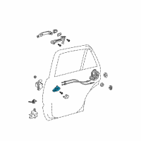 OEM 2005 Toyota 4Runner Handle, Inside Diagram - 69206-44020-C0