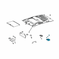 OEM 2013 Toyota Tundra Dome Lamp Diagram - 81240-0C080-E0