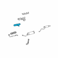 OEM Toyota Heat Shield Diagram - 17167-50100