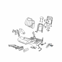 OEM 1999 GMC C3500 Switch Asm, Driver Seat Back Lumbar Support *Neutral Diagram - 12380836