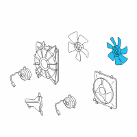 OEM 2009 Honda Pilot Fan, Cooling Diagram - 38611-R70-A01