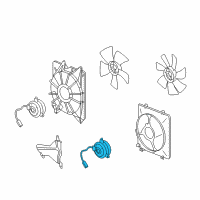 OEM Acura RDX Motor, Cooling Fan (Denso) Diagram - 38616-R70-A01