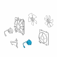 OEM Honda Accord Crosstour Motor, Cooling Fan (Denso) Diagram - 38616-R70-A01