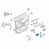 OEM 2022 Honda Pilot Switch Assembly, Power Window Passenger Diagram - 35760-TG7-C41