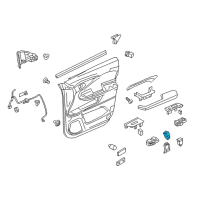 OEM 2021 Honda Passport Switch Assembly, Seat Memory Diagram - 35961-TG7-A01