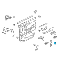 OEM 2019 Honda Passport Switch Assy., Fuel Lid Diagram - 35800-TG7-A01