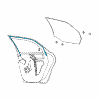 OEM 1996 Ford Taurus Run Channel Diagram - 4F4Z-5425767-AA