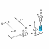 OEM 2012 Toyota Highlander Coil Spring Diagram - 48231-0E091